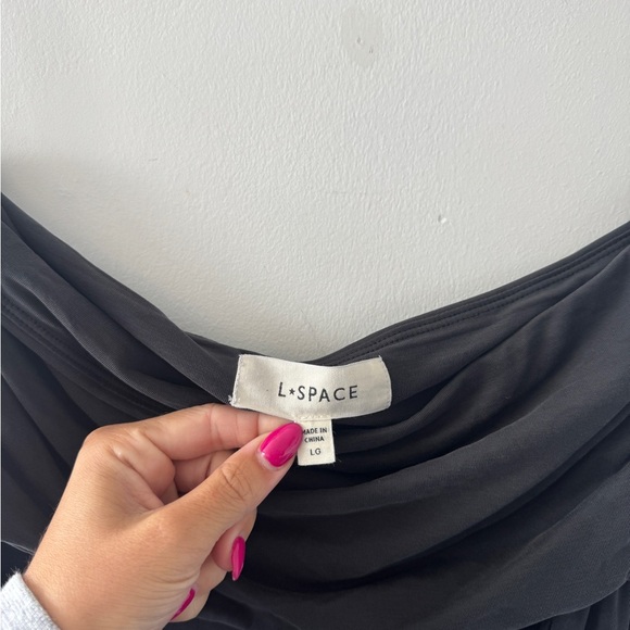 LSPACE Corsica Black Dress L - Picture 7 of 7